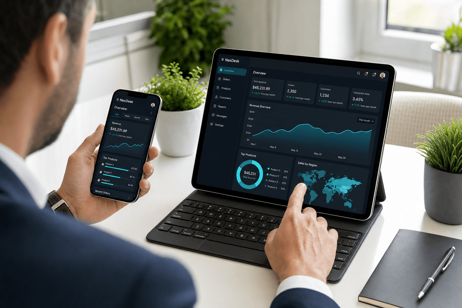 NexConvey client portal dashboard